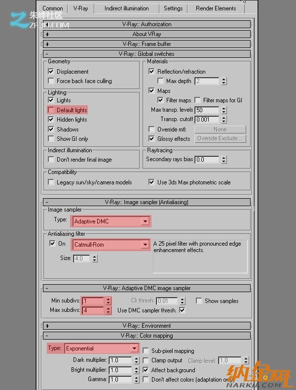 Vray渲染光線和室內模型教程圖5