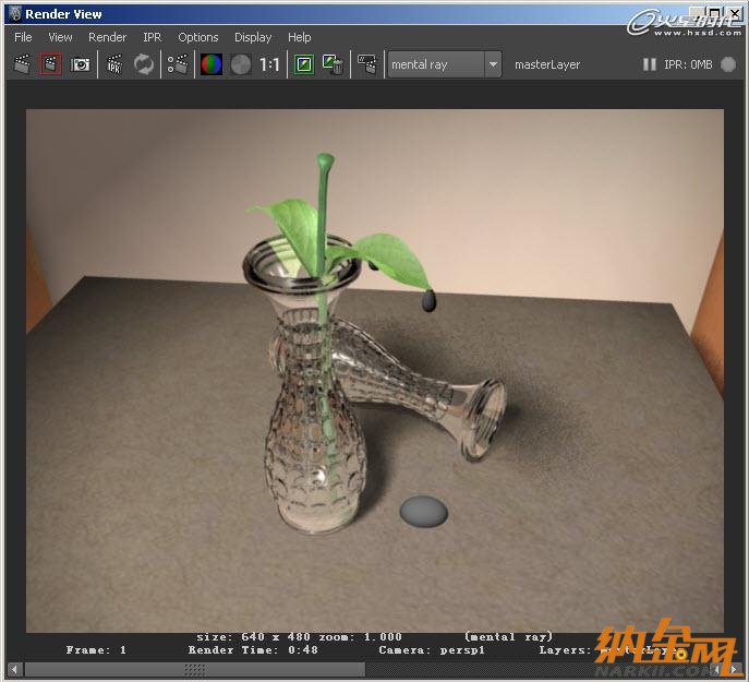 maya制作玻璃花瓶材質(zhì) 飛特網(wǎng) maya材質(zhì)燈光教程