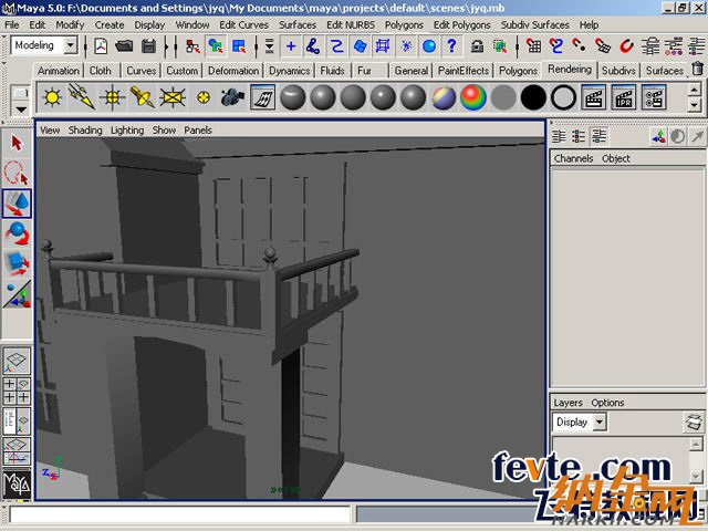 maya制作卡通建筑 飛特網(wǎng) maya建模教程