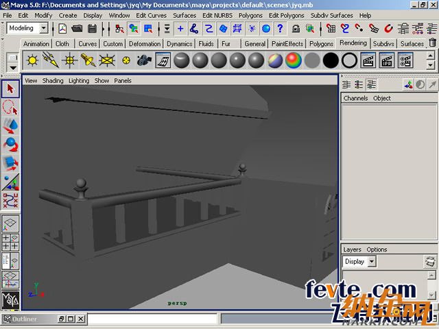 maya制作卡通建筑 飛特網(wǎng) maya建模教程