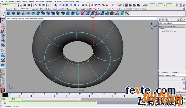 maya nurbs制作高精度生物模型詳解 飛特網(wǎng) maya建模教程