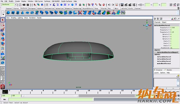 maya nurbs制作高精度生物模型詳解 飛特網(wǎng) maya建模教程