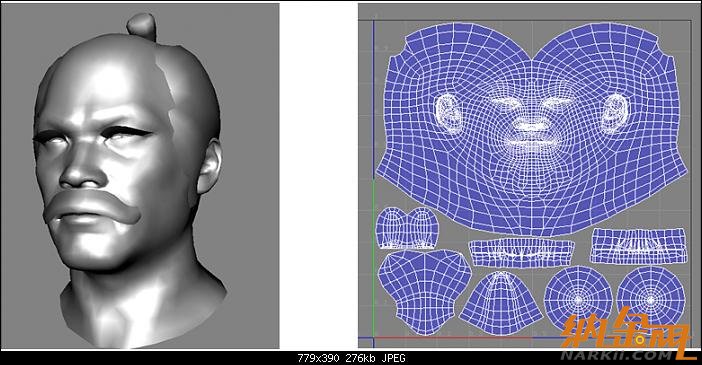 maya+zb打造武士頭部模型   maya建模教程