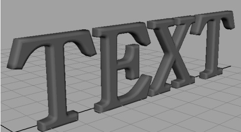 Maya打造立體字效果的方法和步驟5