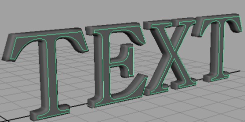 Maya打造立體字效果的方法和步驟7