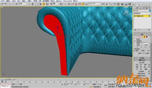 3dsmax歐式沙發(fā)建模教程 飛特網 3dsmax建模教程