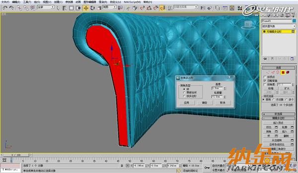 3dsmax歐式沙發(fā)建模教程 飛特網 3dsmax建模教程