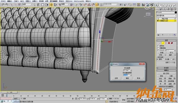 3dsmax歐式沙發(fā)建模教程 飛特網(wǎng) 3dsmax建模教程