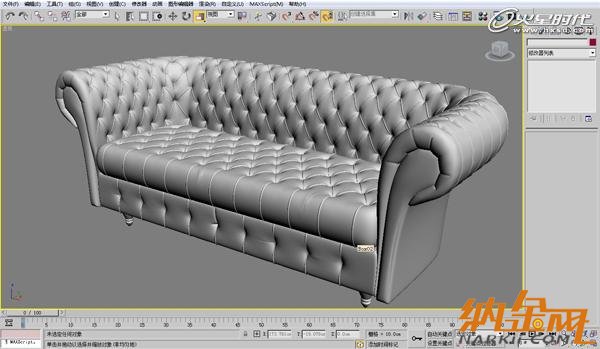 3dsmax歐式沙發(fā)建模教程 飛特網(wǎng) 3dsmax建模教程