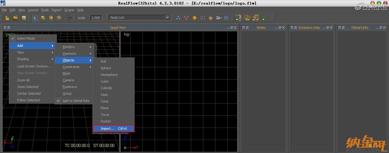 3dsmax打造水流形成的標(biāo)志 飛特網(wǎng) 3dsamx動畫教程