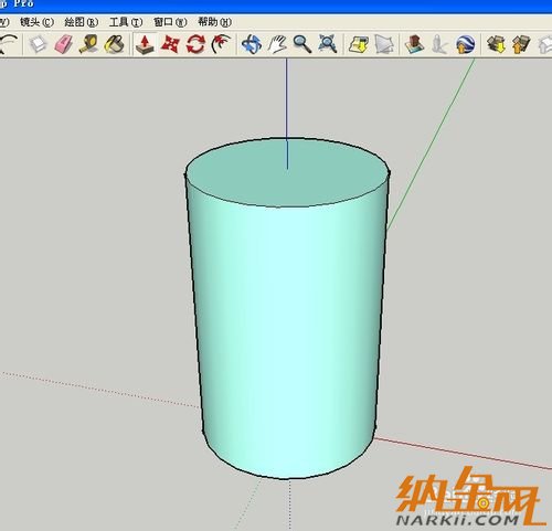 sketchup建模教程：sketchup草圖大師畫一個(gè)內(nèi)空?qǐng)A柱