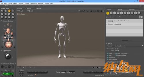 poser基礎教程：認識poser2012界面