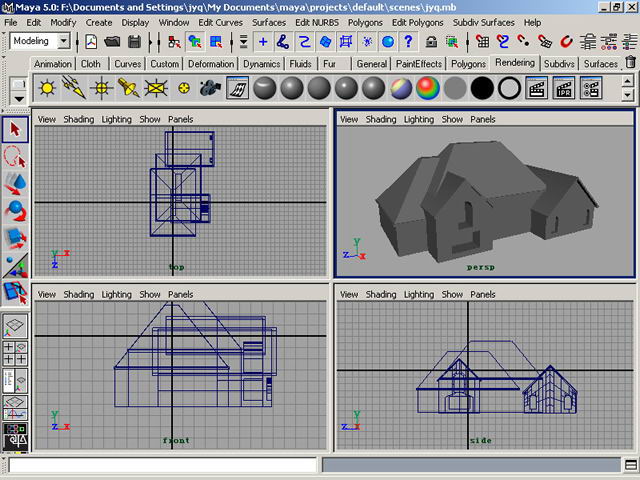 制作卡通建筑maya教程