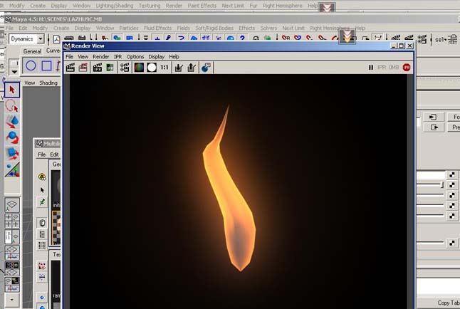 燭火的飄動(dòng)maya教程