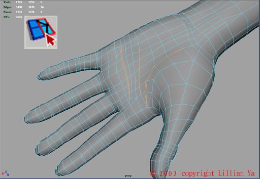 手掌maya建模教程