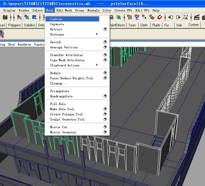 泰坦尼克號(hào)maya建模教程3
