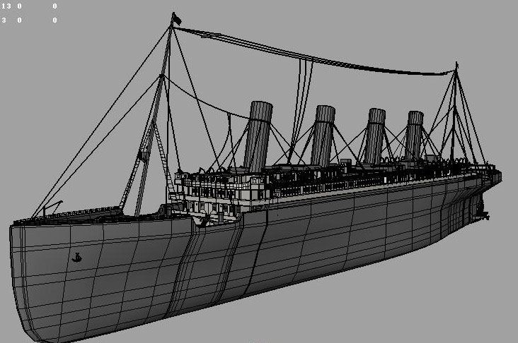 泰坦尼克號maya建模教程5