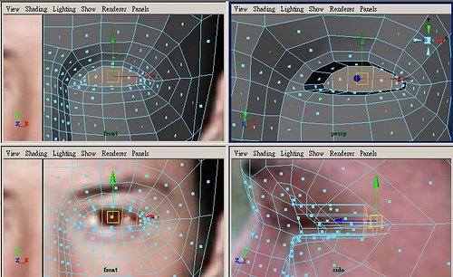 maya教程：人物頭部polygon建模練習(xí)(03)
