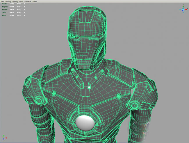 MAYA打造超酷鋼鐵俠  納金網(wǎng)
