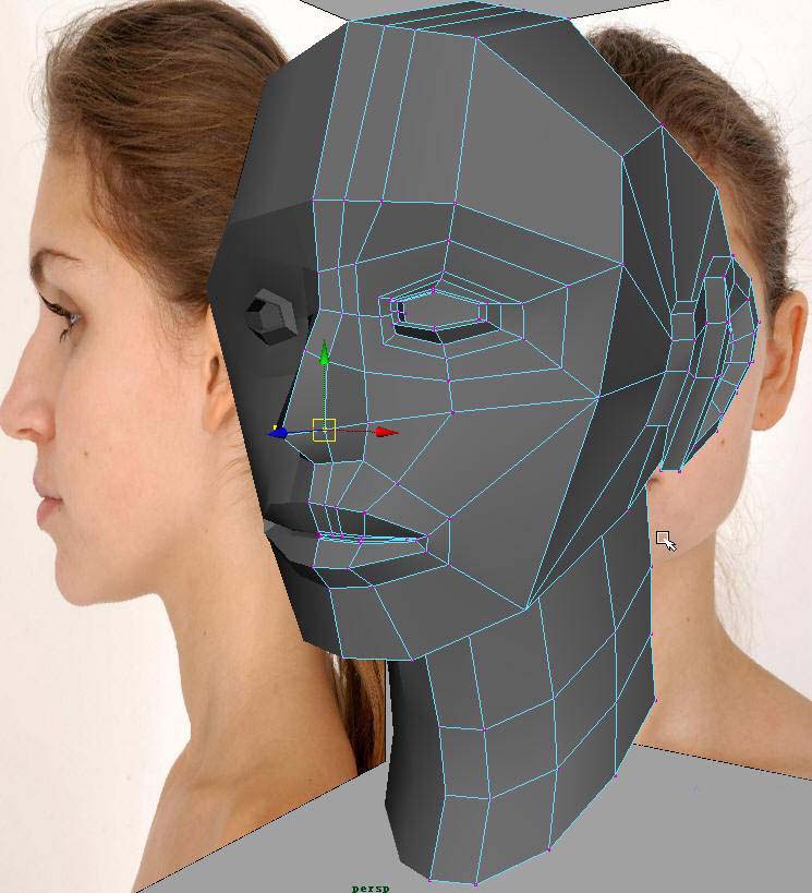利用MAYA完成角色頭部建模  納金網(wǎng)